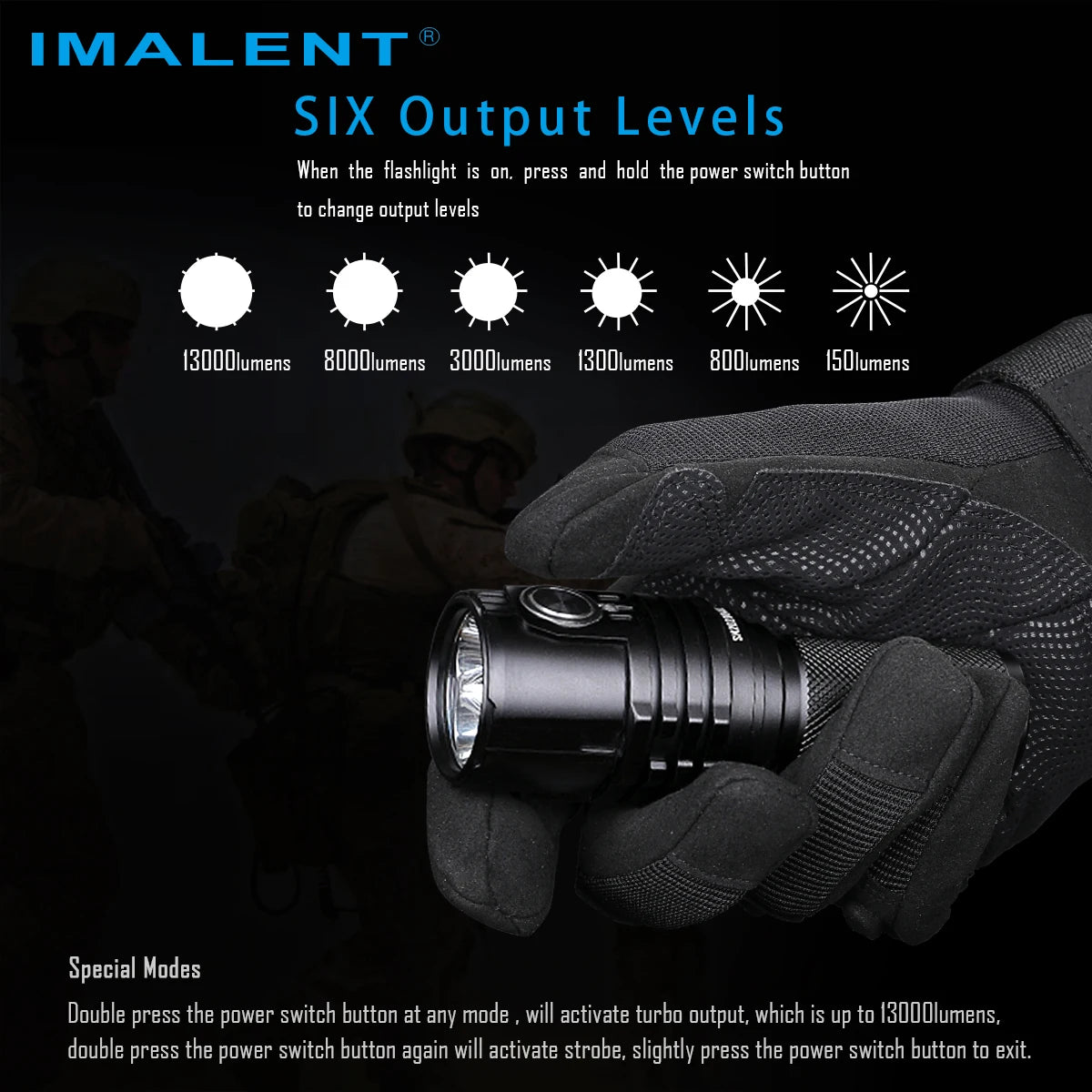 Mini linterna NASA LED recargable, 13000 lúmenes, 324 metros de alcance, batería 21700