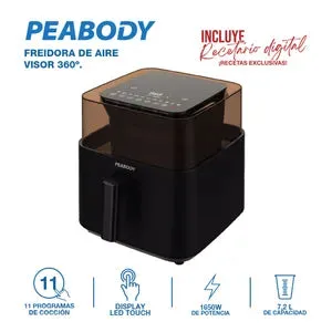 Freidora De Aire Peabody PE-AFD720N 7,2L
