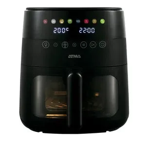 Freidora de Aire ATMA con Visor FR246ABP 6Lts Negro