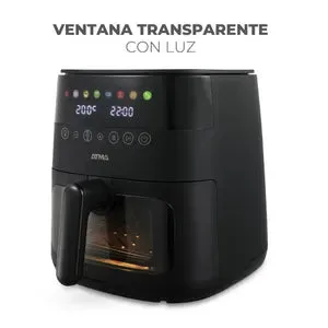 Freidora de Aire ATMA con Visor FR246ABP 6Lts Negro