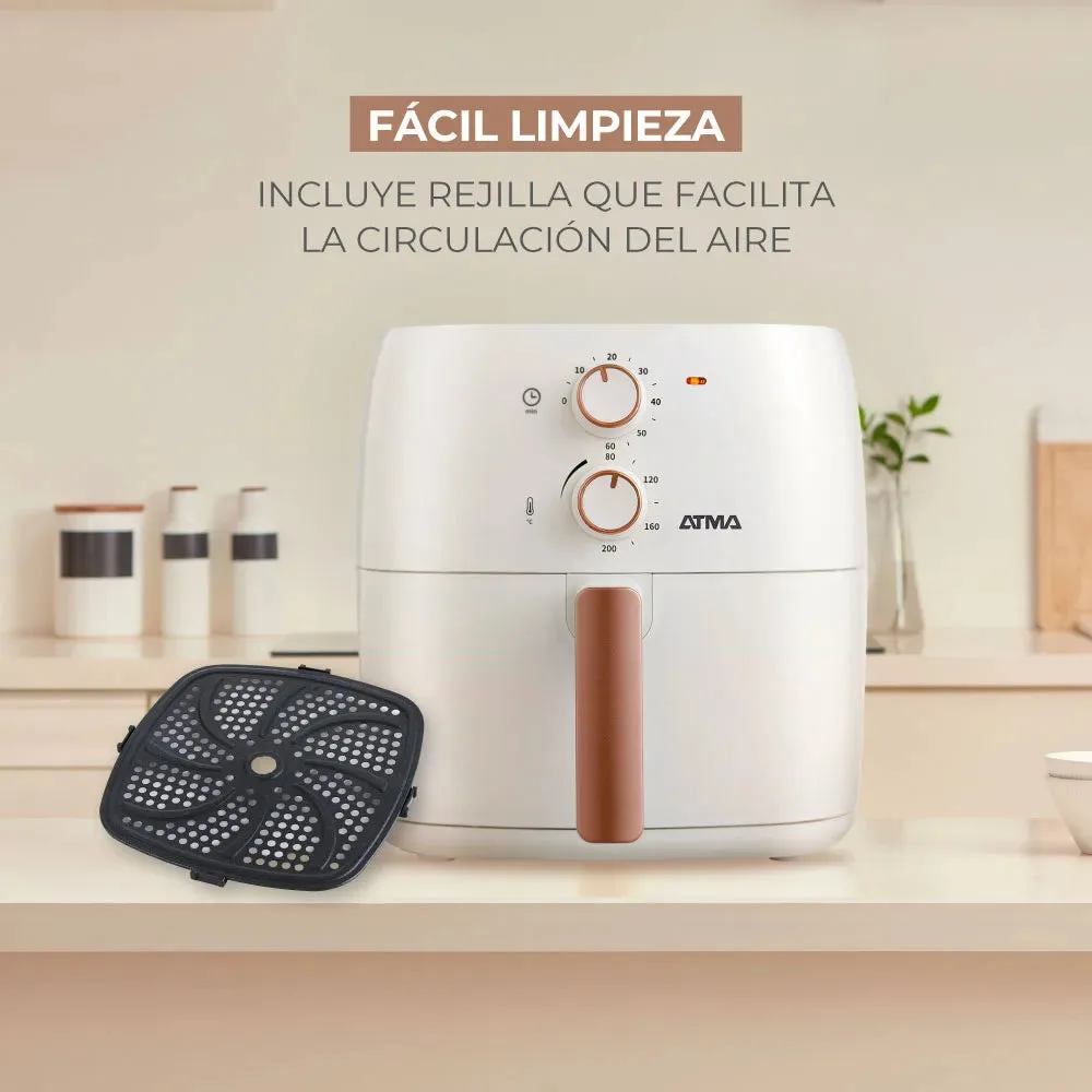 Freidora De Aire Atma Fr60mabp 1300 W 6.5 L Con Temporizador