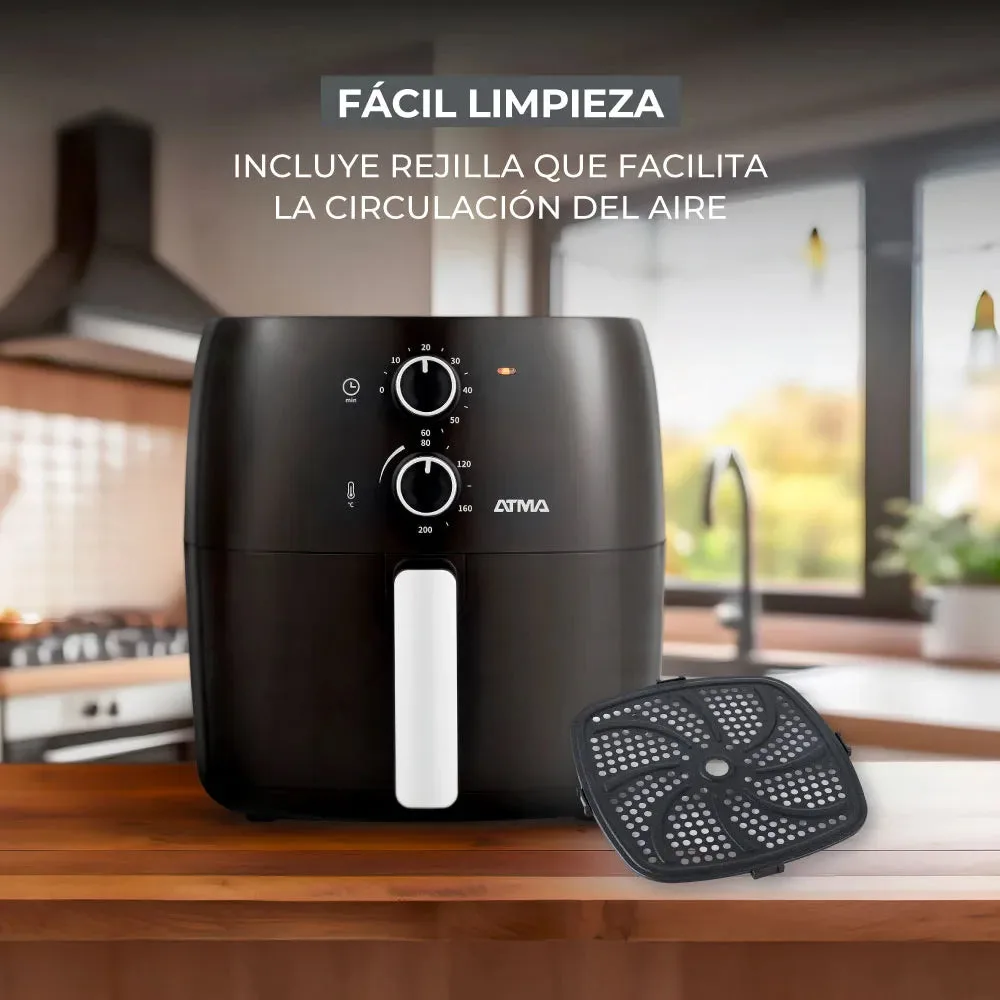 Freidora De Aire Atma Fr60mabp 1300 W 6.5 L Con Temporizador